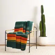 NEW Pendleton Fleece Throw Blanket - Hazel Creek Green - Rare Colorway