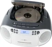 CD Player with Cassette and Radio for Mains and Battery Operation (PLL FM Radio,