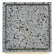 Lava stone plate for yakiniku steak 25cm x 25cm with oil drainage groove F/S