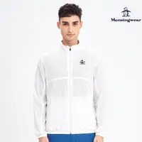 在飛比找momo購物網優惠-【Munsingwear】企鵝牌 男款白色立領側剪接輕薄防曬