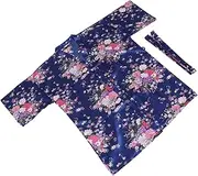 [BESTYASH] Bathrobe Bath Towel Toiletry Bag Dress Linen Ladies Bridesmaid Costume S Robe Mini Outfit Floral Robe Women Bath Robe Plush Sleepwear Pajama Doll Swimwear Polyester White