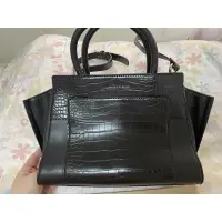 在飛比找蝦皮購物優惠-Charles &keith 黑色鱷魚紋包