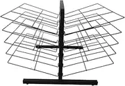 Art Drying Rack,Metal Steel Double Sided 10 Wire Shelves Paint Drying Rack,A3 Tabletop Artwork Organizer,for Classroom Painting Crafts,Black Powder Coated