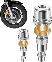 Brass Locking Tire Air Chuck | Closed Compressor Air Lock Chuck,Solid Metal Alloy Tire Inflator Tool for Buses, Trucks, Bicycles, and Motorcycles