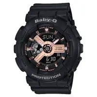 在飛比找蝦皮商城優惠-CASIO 卡西歐 Baby-G 粉紅金手錶(BA-110R