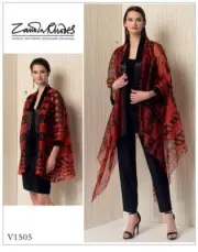 VOGUE SEWING PATTERN 1505 MISSES 4-14 EASY LOOSE-FITTING, UNLINED KIMONO JACKETS