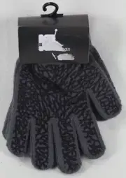 Nike Boys Jumpman Gloves Grey Black Size 8/20 NWT
