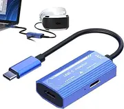 Smart Glasses Adapter,USB C Docking Station - 100W Charger, Support 4K@60Hz, Plug and Play Adapter for Smartphone Projector Video Display