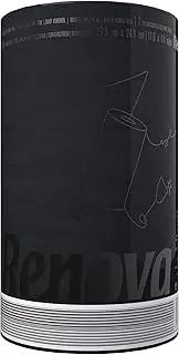 Renova Single Roll Kitchen Paper Towels, Black