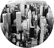 Slipmat Slip Mat Scratch Pad Felt for Any 12" LP DJ Vinyl Turntable Record Player Custom Graphical - City Blocks