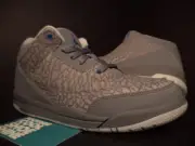 Kids 2011 Nike Air Jordan III 3 Retro PS FLIP CEMENT GREY BLUE BLACK WHITE 3Y 3