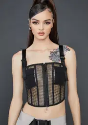 [Poster Grl] Ready To Revolt Corset Top