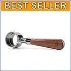 Ergonomic Walnut Handle 51mm Bottomless Portafilter - Perfect Espresso Accessory