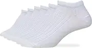 [Wrangler] Ladies 80% Cotton Lightweight Low Cut Ankle Socks 6 Pair (as1, alpha, m, regular, regular, White, Medium)