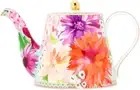 Teas & C'S Dahlia Daze Teapot with Infuser 1Lt Sky Gift Boxed