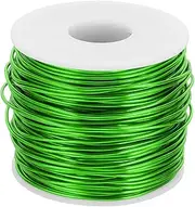 uxcell 15 Gauge Anodized Aluminum Craft Wire Bendable Bonsai Training Wire 223 Feet 1.5mm for Sculpting Crafts Wreath Floral Beading Jewelry Making, Green
