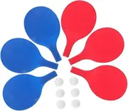 3 Pack Boys and Girls Pong Paddle Set Balls Table Tennis Bat Training Equipment for Play Plastic Racket for Boys and Girls