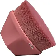 ISMINE Foundation Makeup Brush Flat Top Kabuki Hexagon Face Blush Liquid Powder Foundation Brush for Blending Liquid, Cream or Flawless Powder Cosmetics with Bonus Protective Case (Red Bean Soup)