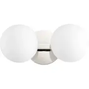 Quorum International 539-2-62 Globe Bathroom Vanity Light Polished Nickel