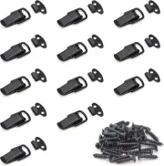 12 Set of Stainless Steel Small Spring Toggle Lock Clasp Buckle Latch for Wooden