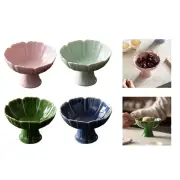 Ceramic Footed Fruit Bowl Fruit Tray for Dining Table Living Room Home Decor