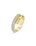 Swarovski Dextera Crystal Bypass Ring