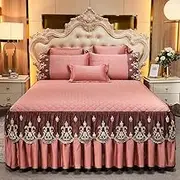 Bed Skirt Coverlets, Bed Spreads Sets, Ruffled Bedspread Sheet, Bed Skirt Full Bed Long, Bed Skirt Lace Full, Ruffle Skirt Bedspread Full Size, Soft Bedding Drop Full Bed Skirts(A,150x200CM/59x79in)