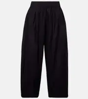 [Velvet] Velvet Sophia cotton poplin wide-leg pants AU 16 black