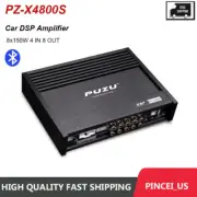 PZ-X4800S DSP Amplifier Bluetooth Car Amp Digital Signal Processor 4 IN 8 OUT