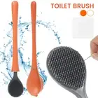 Automatic Opening Wall-Mounted Toilet Brush and Holder Set for Bathroom qiyMF