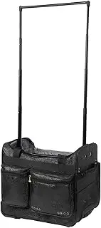 Elite Dance Gear 20 Inch Dance Bag with Garment Rack Garment Cover, Dance Costumes Rolling Garment Bags for Travel, Garment Duffel Bag for Dancer, Collapsible Competition Bag with Wheels, Black,