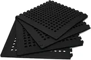 Oztrail Camping Foam Floor Mat, Black (Pack of 4)