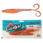Berkley Gulp Saltwater Crazy Legs Jerk Shad Soft Bait 18cm Orange Belly Shrimp