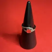 Bomb Party RBP2270 “Desert Sunset Bringback!” Quartz on Rhodium Size 9 Ring NWT