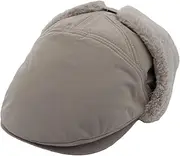 [WITHMOONS] Winter Polyester Warm Earflap Flat Cap Trapper Ski Hat SLT1302