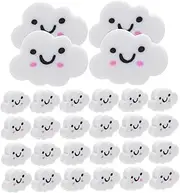 50pcs Cute Cloud Shaped Erasers Soft Gentle Material Fun Eraser for School Prize Supplies Halloween Party Favors Multipurpose Drawing Writing Accessories