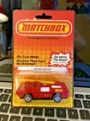 1983 MATCHBOX LESNEY SUPERFAST #22 RED BLAZE BUSTER NEW ON CARD