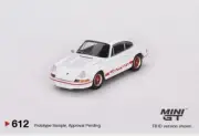 1:64 PORSCHE 911 CARRERA RS 2.7 GRAND PRIX WHITE WITH RED LIVERY MINI GT 612