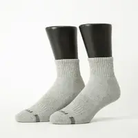 在飛比找PChome24h購物優惠-【Footer除臭襪】單色運動逆氣流氣墊襪T11L-淺灰