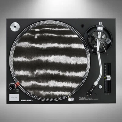 1 White Lines 12" DJ Turntable Slipmat House Party Technics Single X1