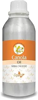 Crysalis Canola (Brassica Napus) Oil|100% Pure & Natural Undiluted Essential Oil Organic Standard for Skin & Hair Care|Therapeutic Grade Oil,Conditions Dry & Brittle Hair (500 ML)