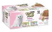 Purina Fancy Feast Kitten Classic Paté Variety Pack Wet Cat Food - 12 Cans