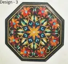 13" fancy Table Top Antique stone Design Inlay Work marble Coffee side Table