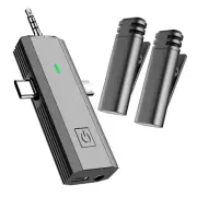 New Wireless Lavalier Microphone Mic For phone Camera Live Stream YouTube Tiktok