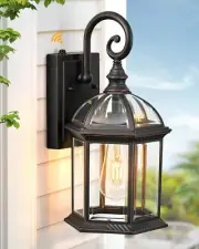 VIANIS 15.7" Large Outdoor Wall Lights, Oil Rubbed Bronze Dusk to Dawn Outdoo...