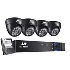 NNEDSZ -CCTV Security Home Camera System DVR 1080P Day Night 2MP IP 4 Dome Camer