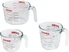 Pyrex 3 Piece Measuring Cup Set, 1 Cup, 2 4 3 PC Set