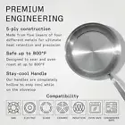 Made in Cookware - 10-Inch Stainless Steel Frying Pan - 5 Ply Stainless Clad - P
