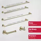Decaura Golden Holder Towel Rail/Toilet Roll Holder/Robe Hook Bath Accessories