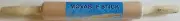 Pastry Rolling Pin Movable Stick 9”+ two 3.5” Handles Pastries, Crusts, Biscuits